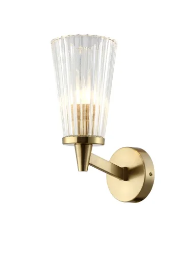 Бра LAURA AP1 BRONZE Crystal Lux прозрачный на 1 лампу, основание бронзовое в стиле современный фото 2
